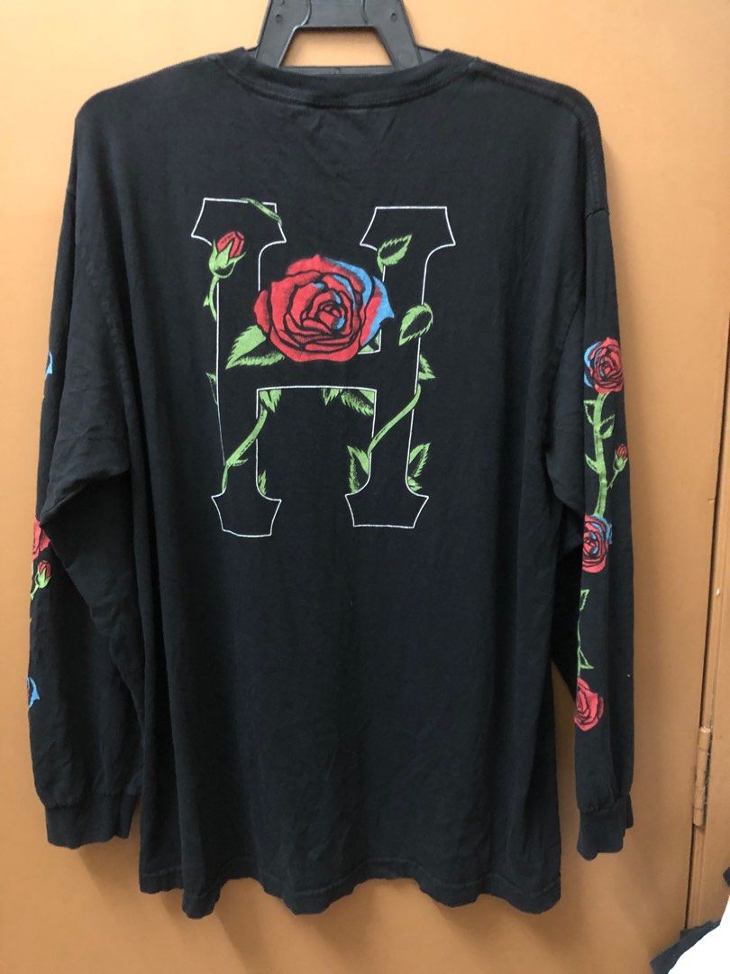 HUF rose Men s Fashion Tops Sets Tshirts Polo Shirts on