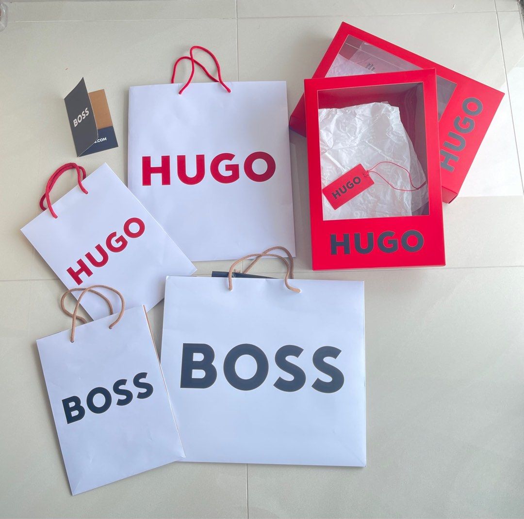 Hugo boss paper gift bag shop