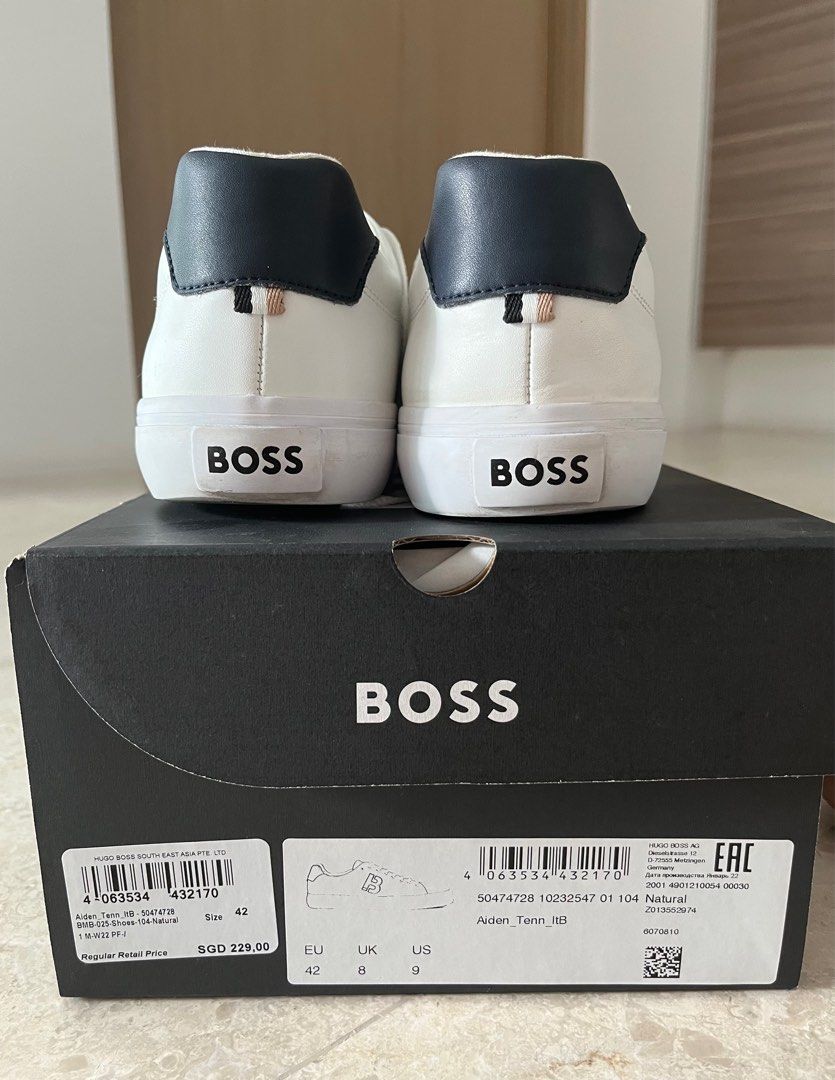 Hugo Boss Navy Velcro Sneaker – Laced Shoe Inc