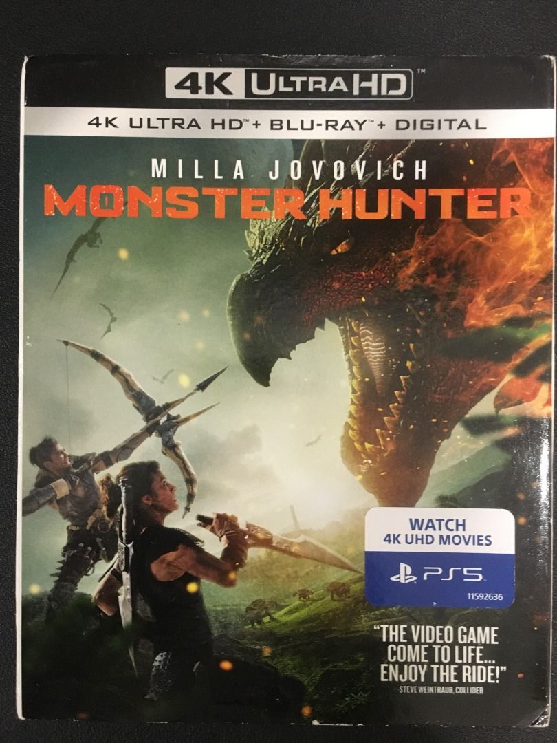 Hunt or Be Hunted in 4K! 🐉 Monster Hunter UHD with Slipcover, Hobbies &  Toys, Music & Media, CDs & DVDs on Carousell