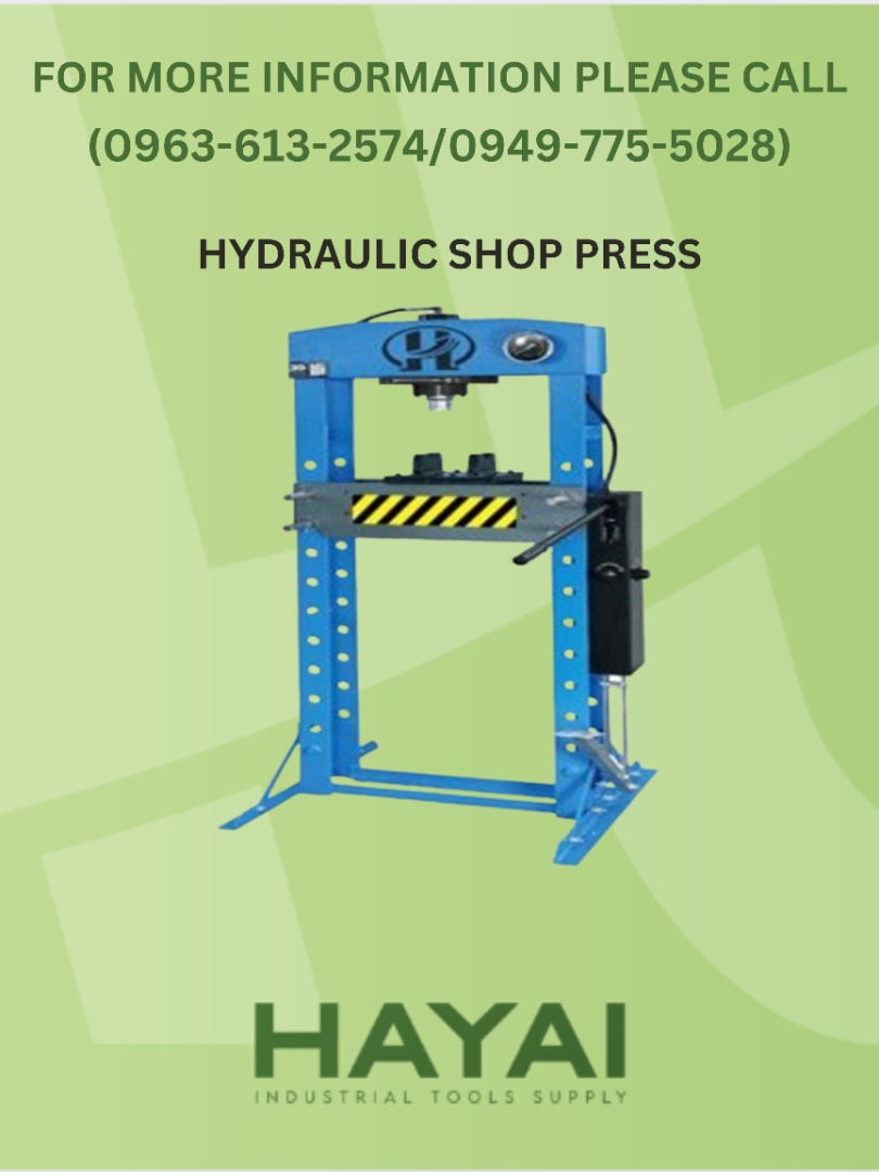 HYDRAULIC SHOP PRESS, Commercial & Industrial, Construction Tools & Equipment on Carousell