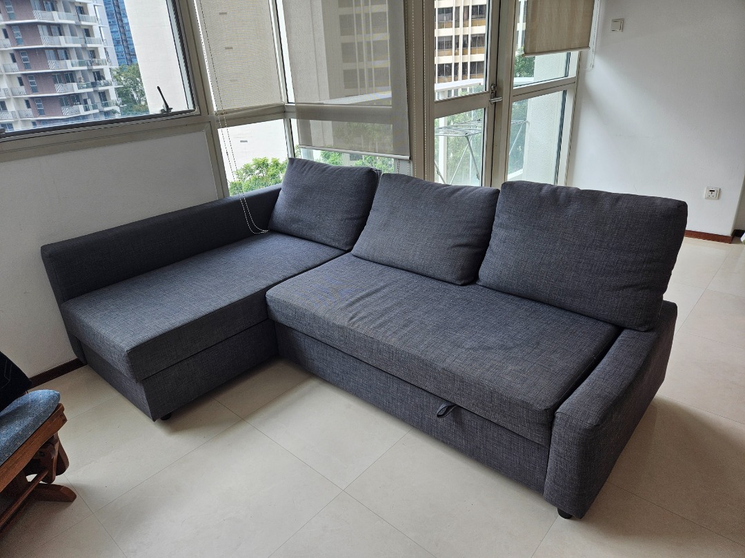 IKEA Friheten Lshaped futon / sofa couch, Furniture & Home Living