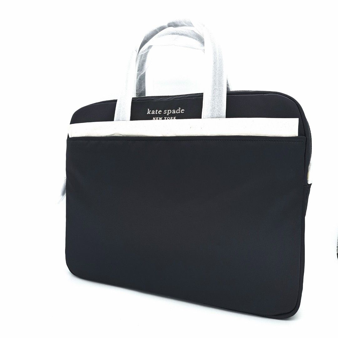 IN STOCK Kate Spade Sam KSNYL Nylon Universal Laptop Bag Black, Women's Fashion, Bags & Wallets