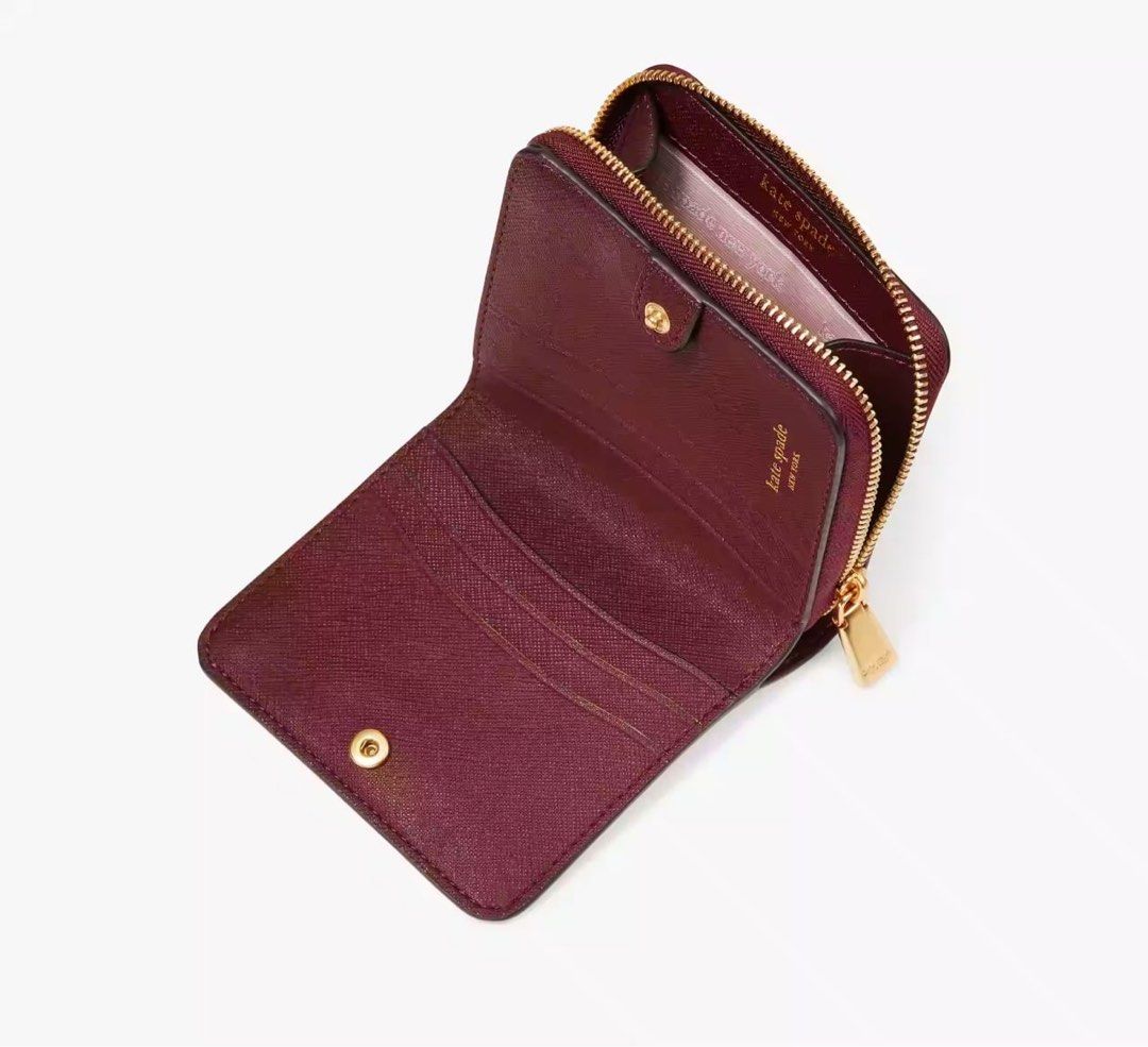Kate spade burgundy sale wallet