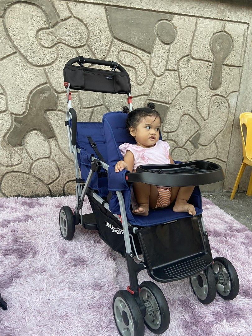 Joovy ultralight caboose deals too double stroller