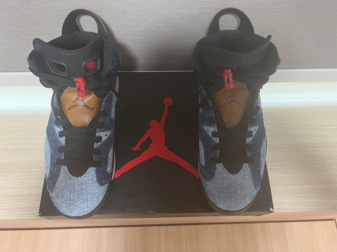 Jordan 6 deals acid wash denim