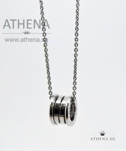 Bvlgari silver necklace best sale