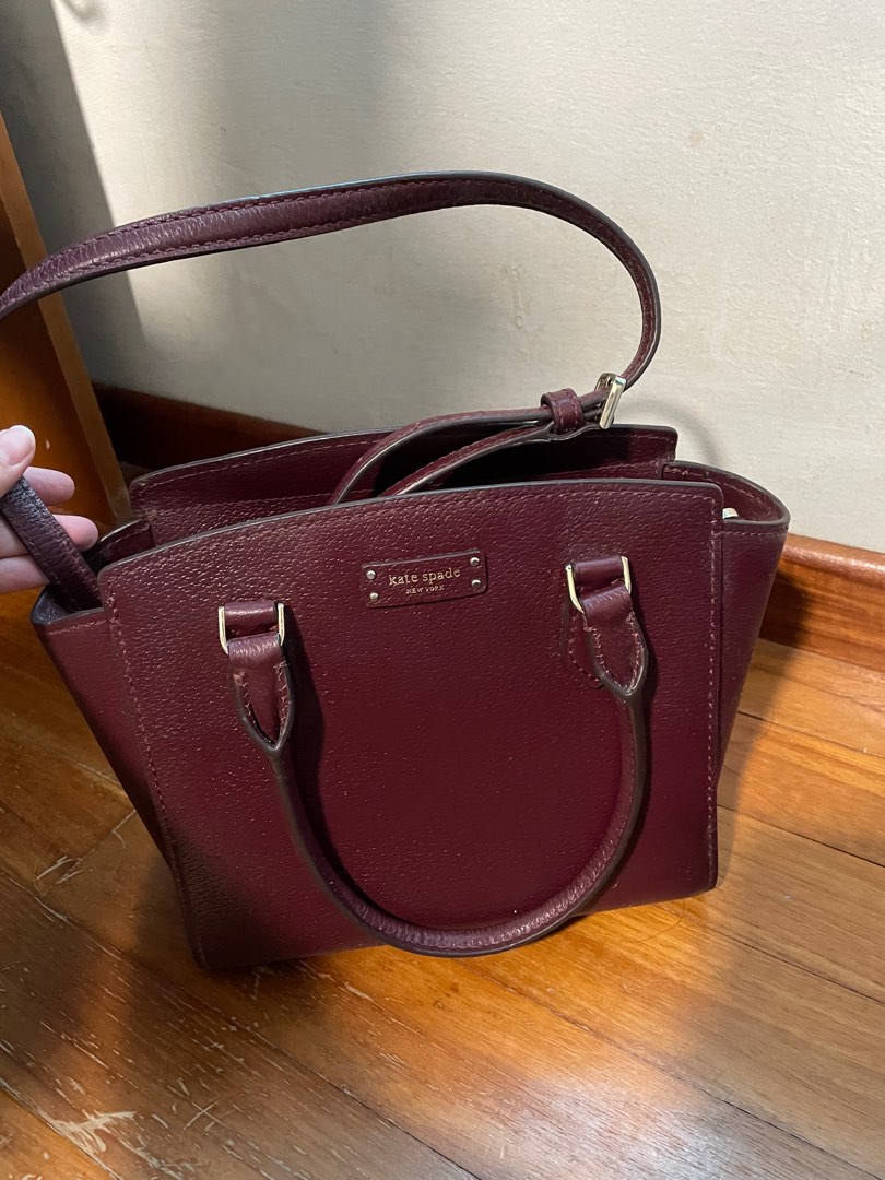 Kate spade cheap maroon purse