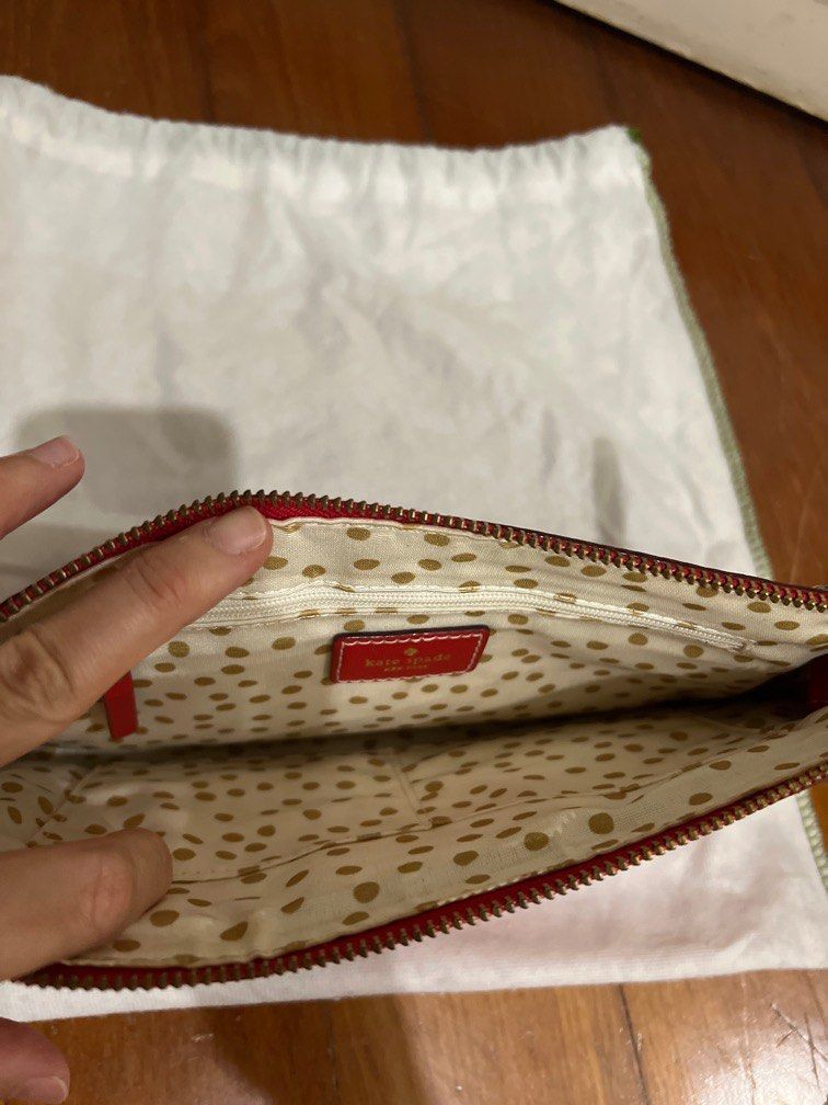 Kate spade red clutch Luxury Bags Wallets on Carousell