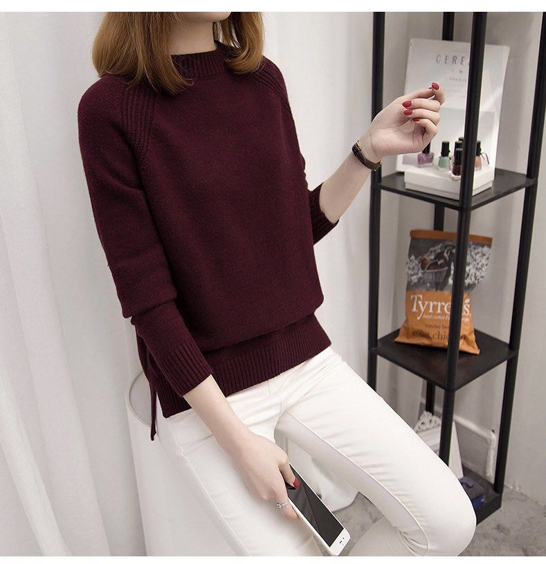 Maroon sale long sweater