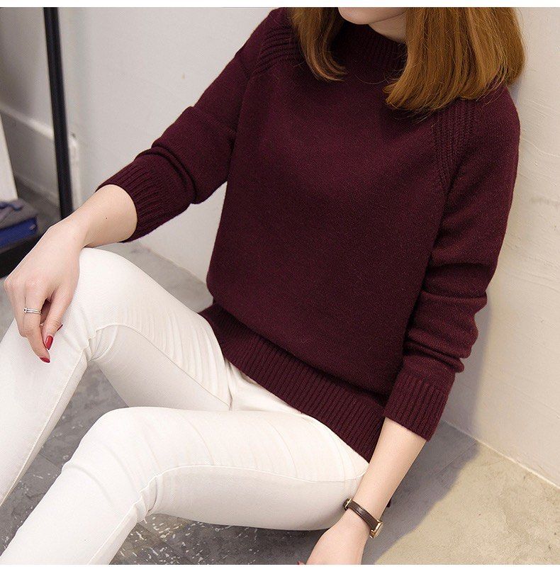 Maroon knit new arrivals sweater