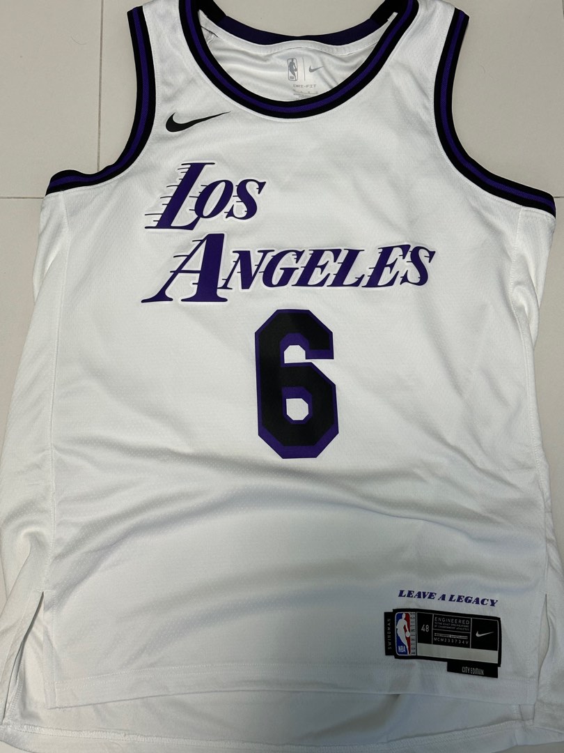 White lebron discount james lakers jersey