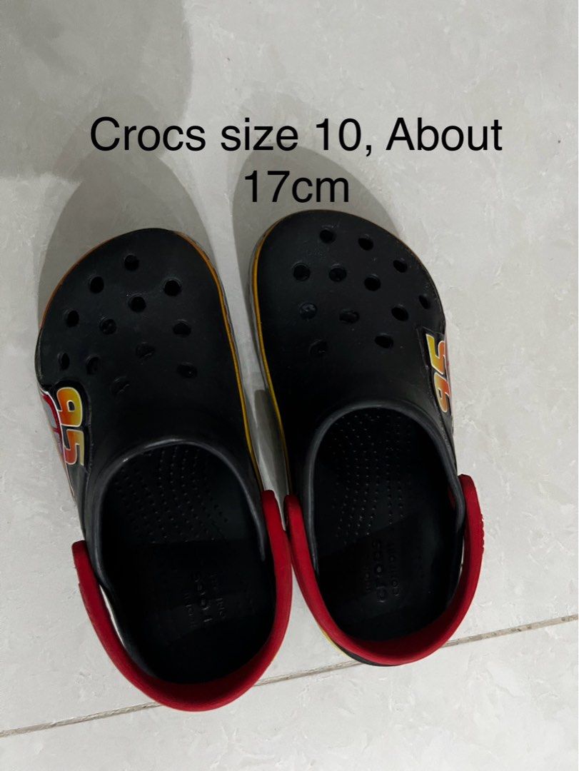 Lightning McQueen Original Crocs Size 10 kids Babies Kids