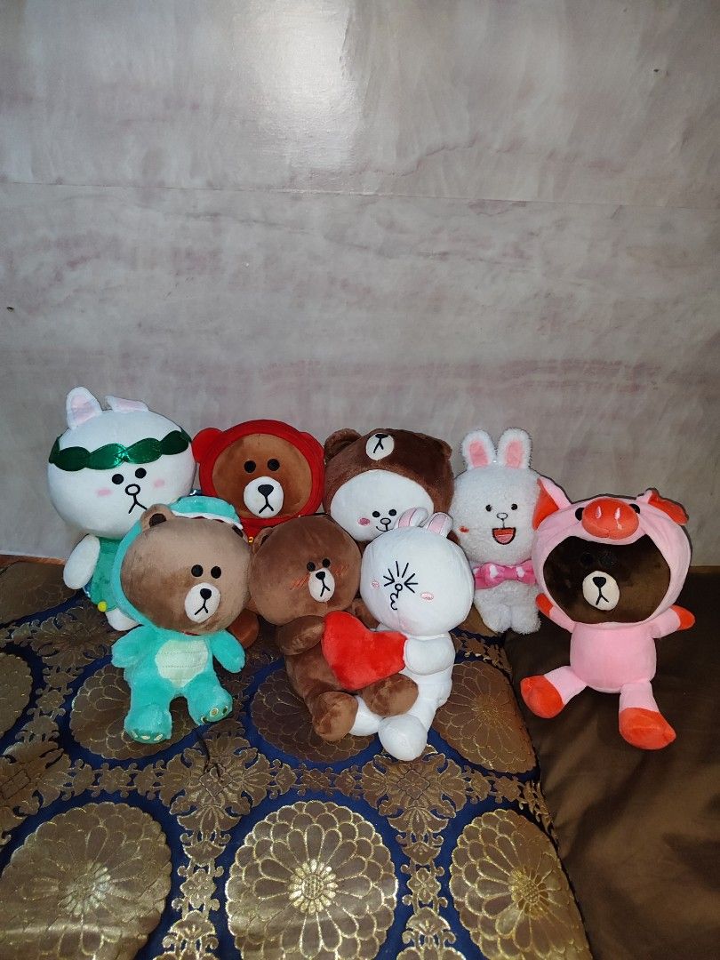 Line Brown Bear Plushie Toys Hobbies Toys Toys Games on Carousell