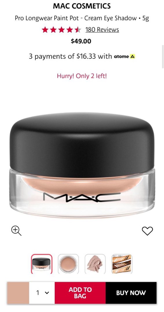 MAC PRO LONGWEAR PAINT POT - PAINTERLY - BNIB