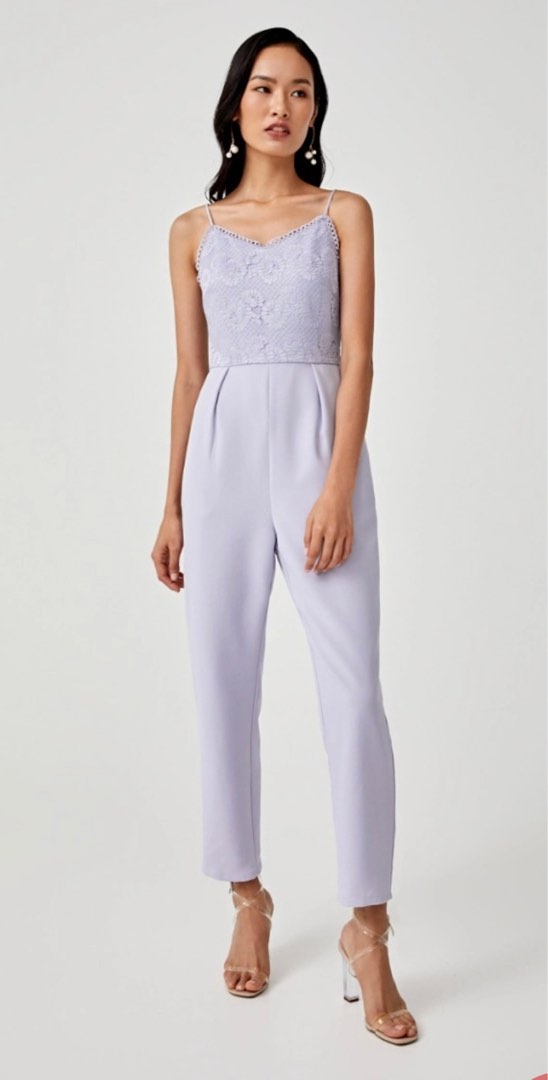 Love Bonito Yasmin Lace Jumpsuit Women s Fashion Dresses Sets Jumpsuits on Carousell