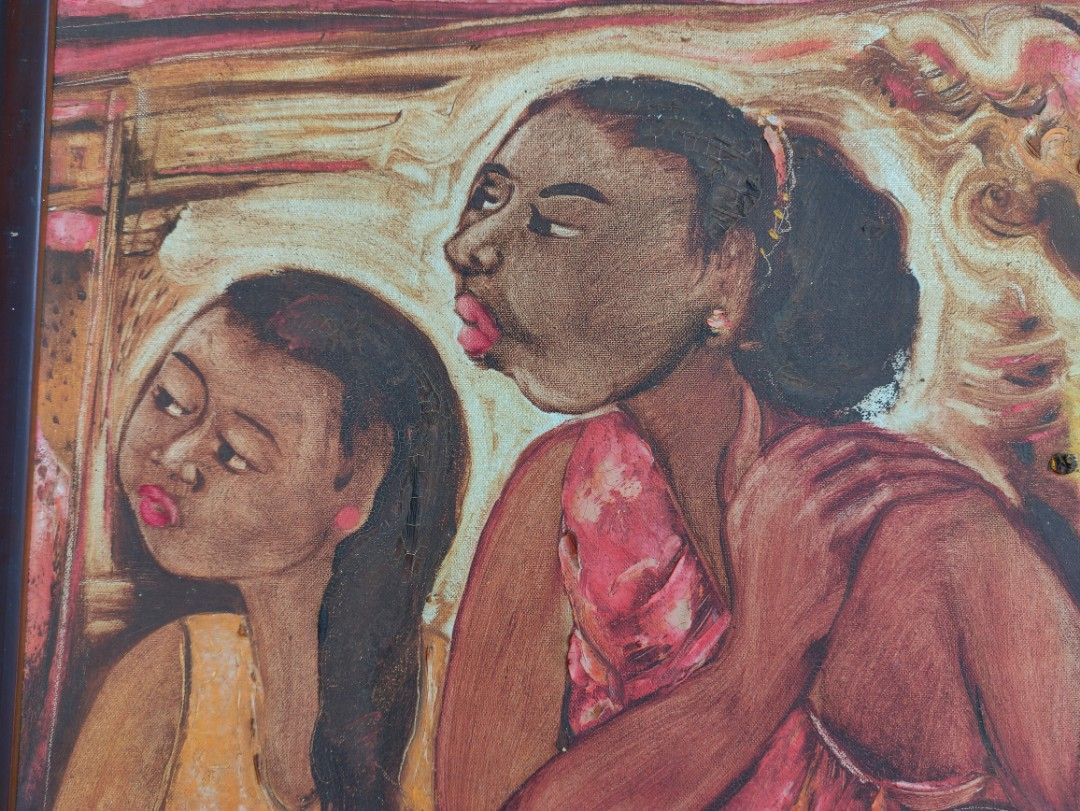 Lukisan keluarga bahagia, Antik, Pajangan di Carousell