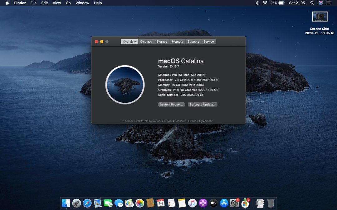 13 Inch Mid 2012 2012 Macbook Pro Software Update Monterey Latest