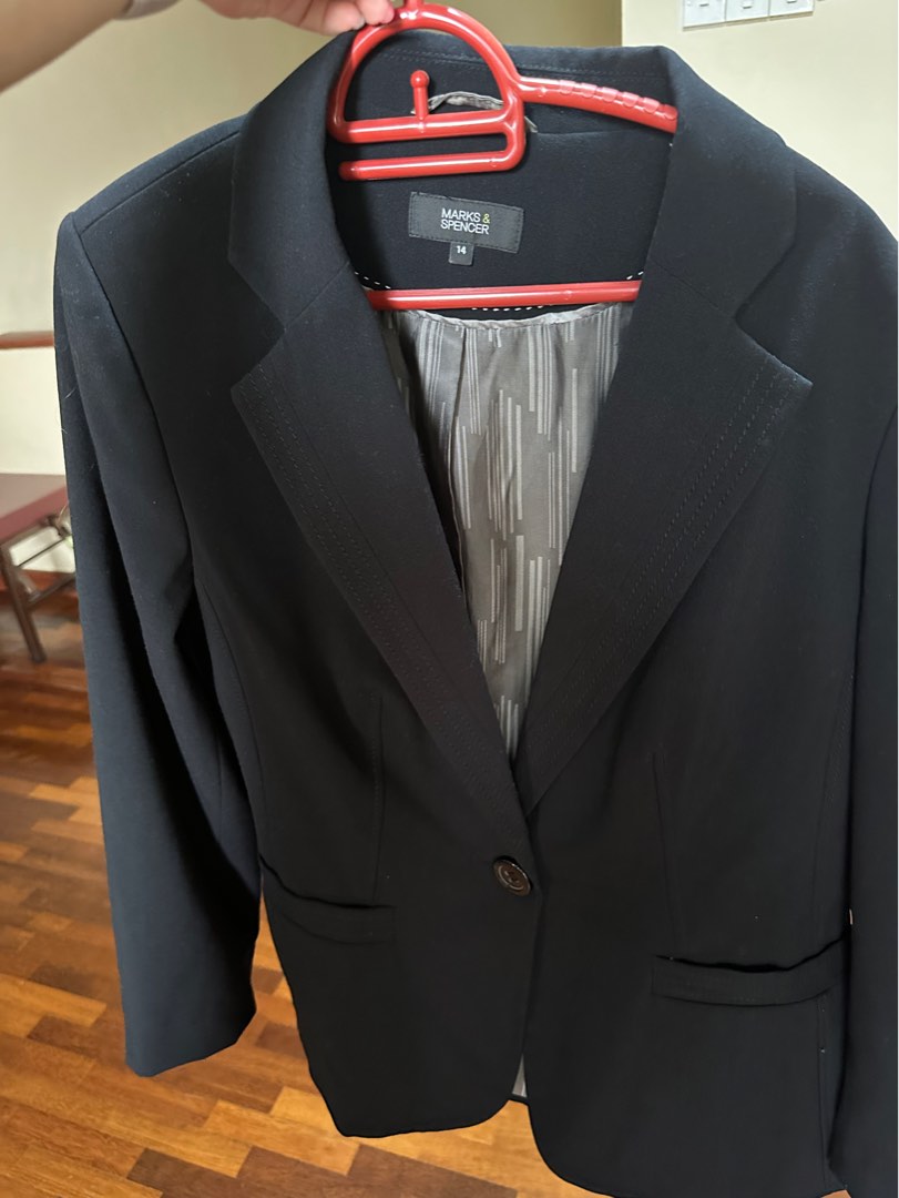 Marks and clearance spencer black blazer