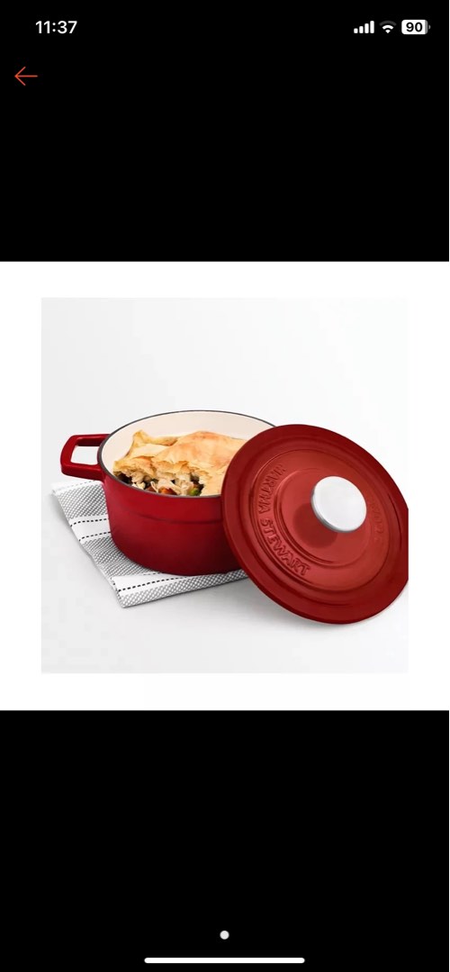 Martha Steward Cast Iron 4 Quart, Furniture & Home Living, Kitchenware