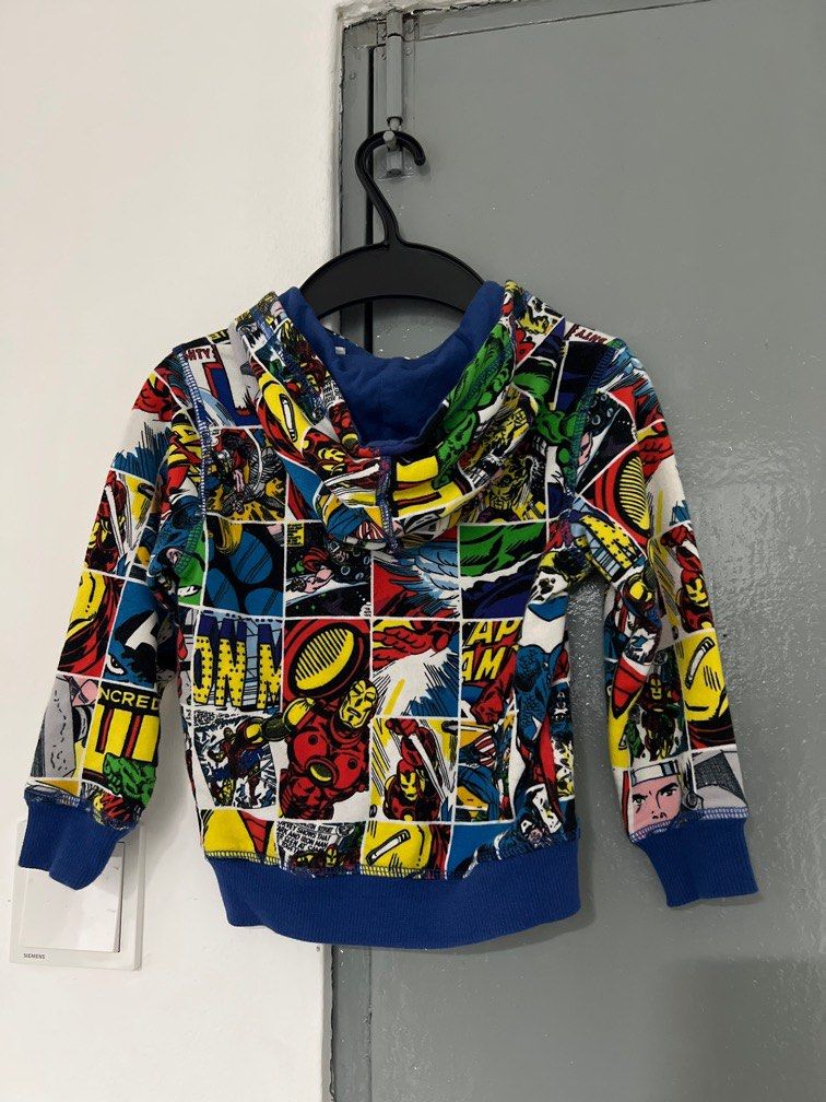 H M Marvel hoodie size 1.5 2 years Babies Kids Babies Kids