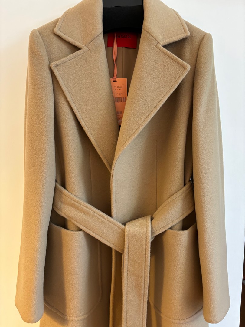 MAX Co. Camel Coat with teceipt Carousell