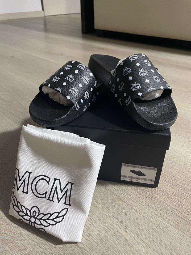 Mcm discount black slides