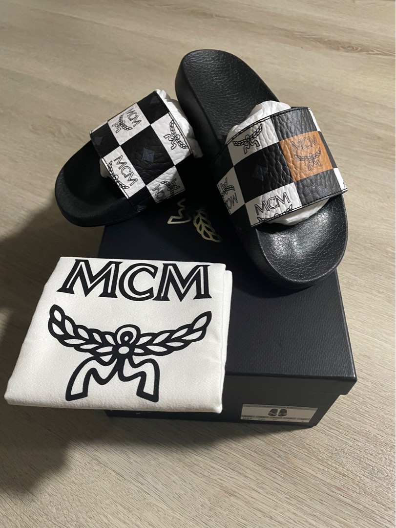 Woman hotsell mcm slides