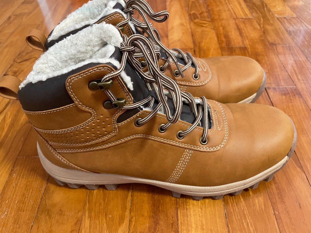 Mens fur lined winter cheap boots uk