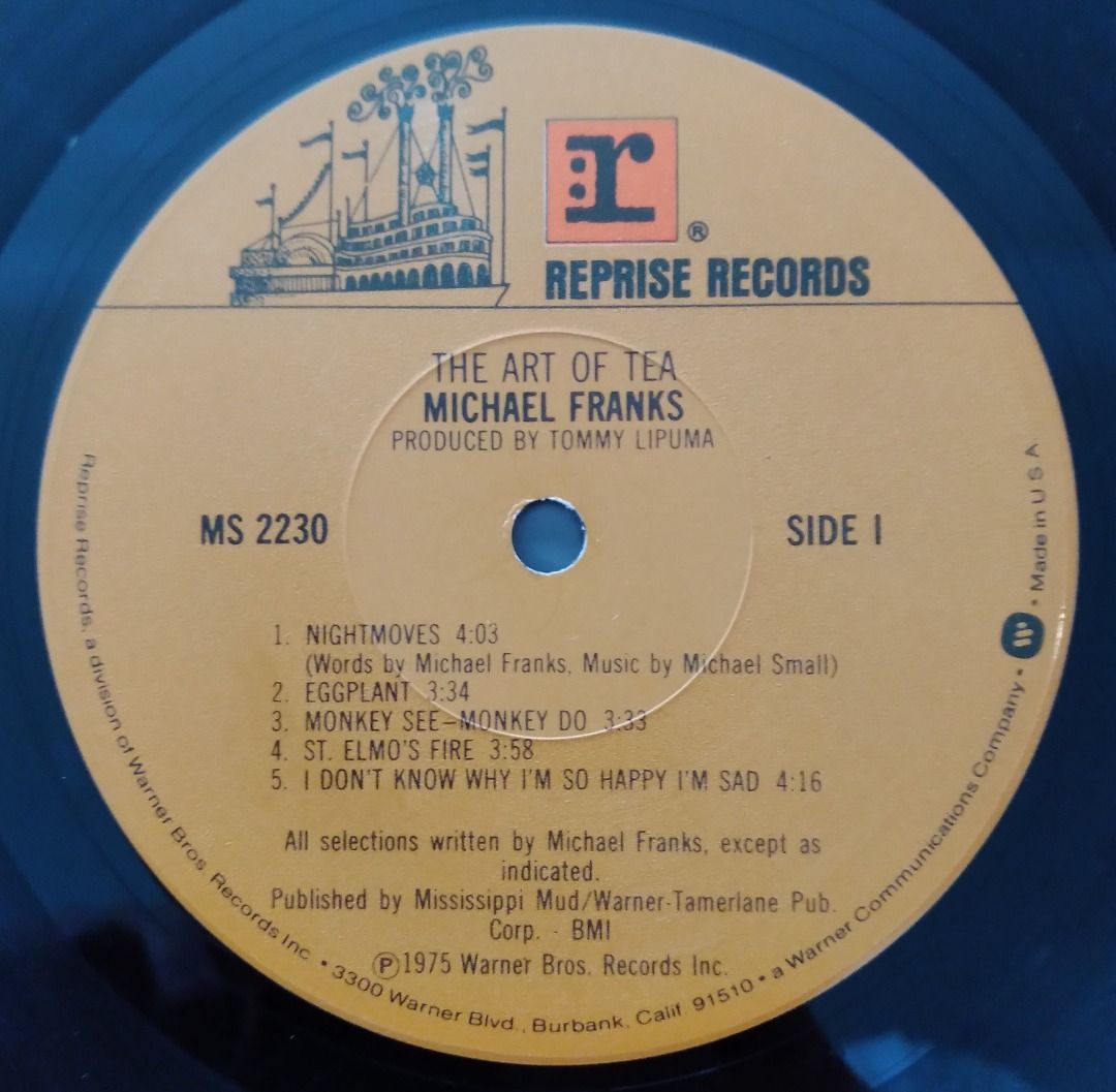 Michael Franks || The Art of Tea U.S. MS 2230 [Jazz Pop LP/Plaka/Vinyl