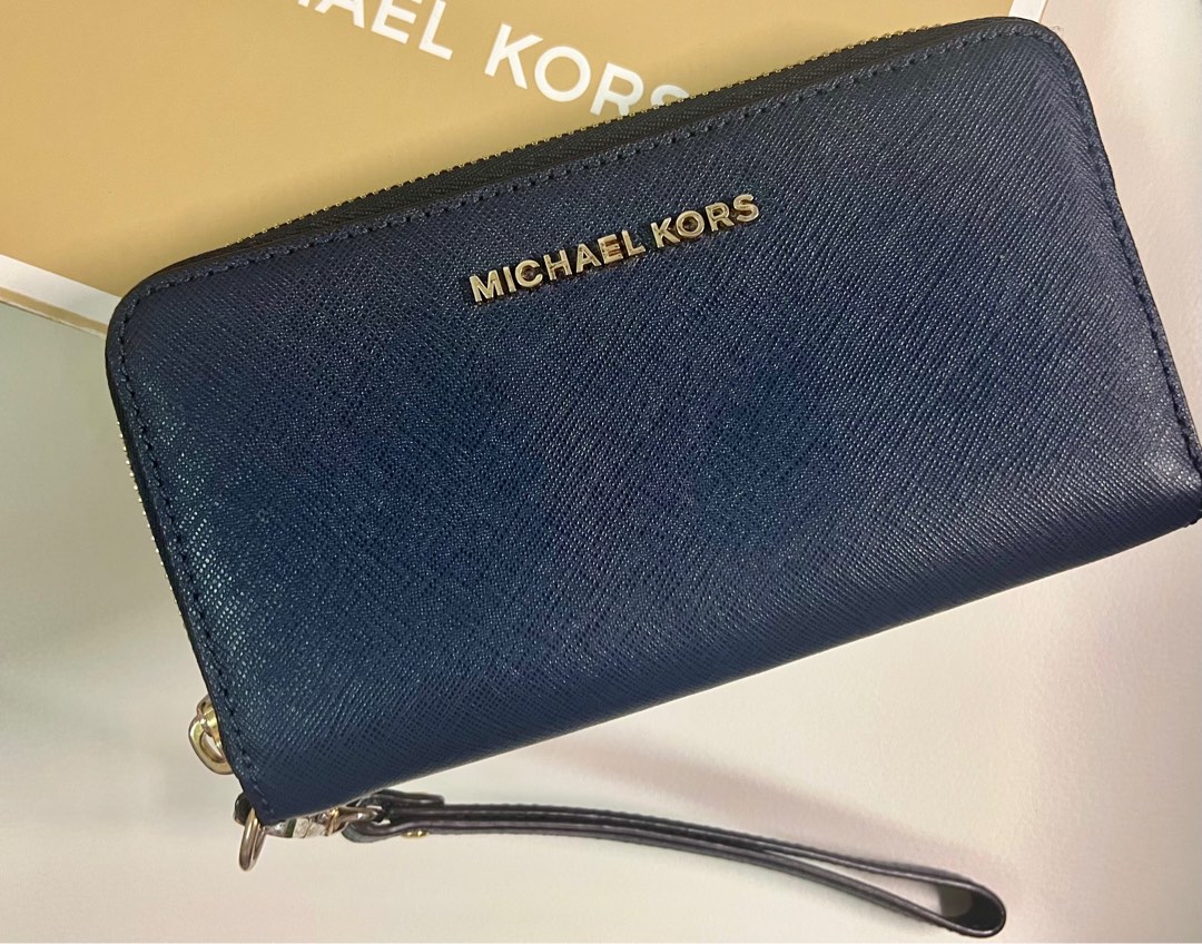 Michael Kors Wallet Navy Blue
