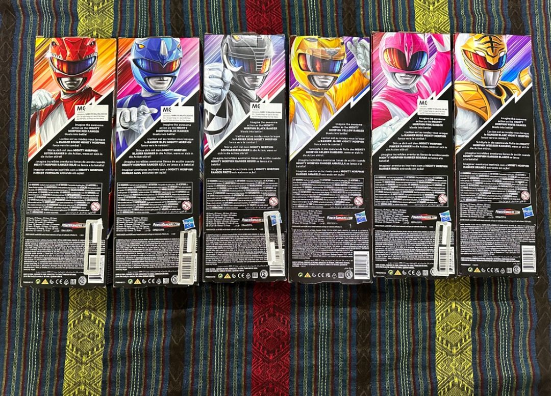 MIGHTY MORPHIN POWER RANGERS FULL SET, Hobbies & Toys, Toys & Games on ...
