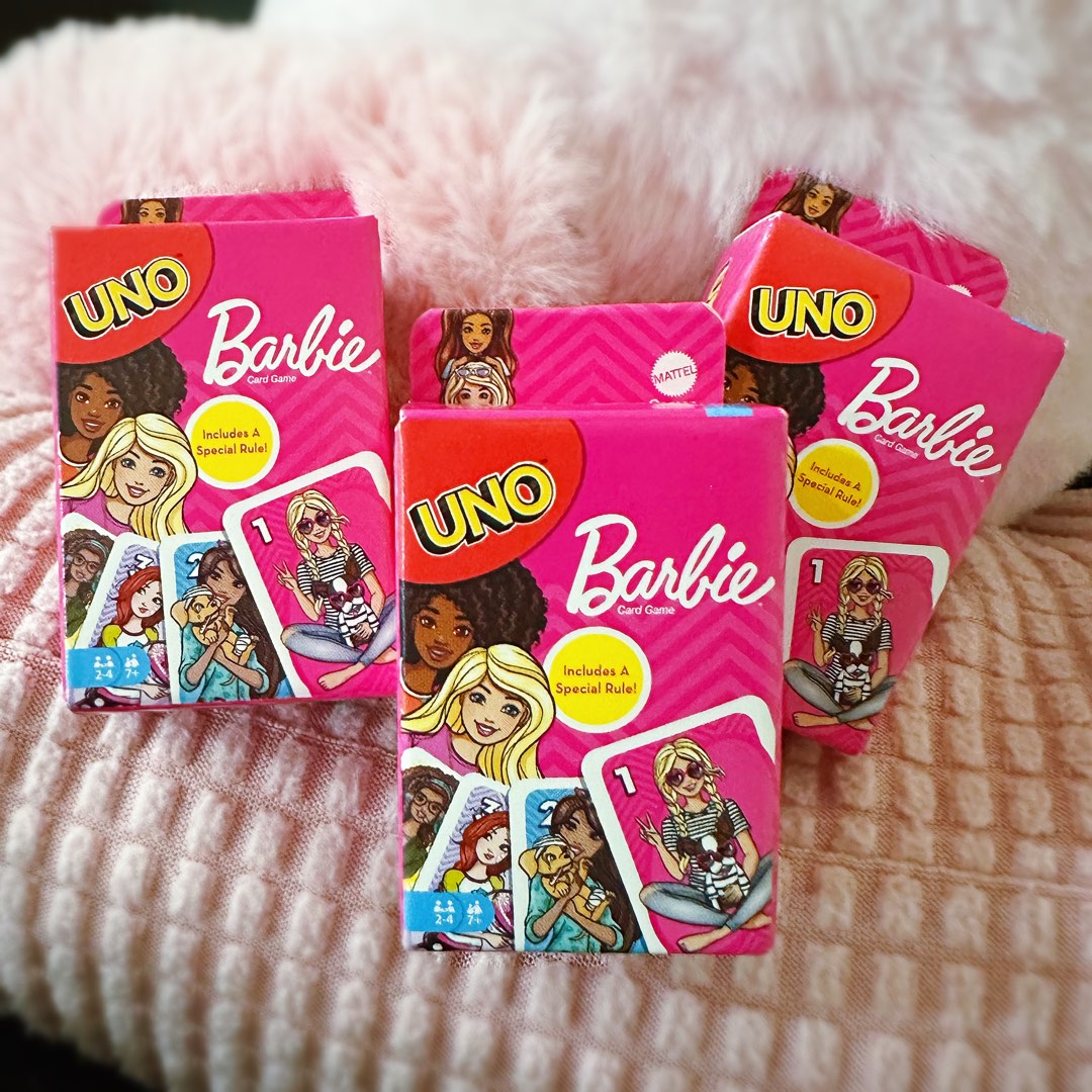 Mini Size UNO Barbie Edition 45mm Card Game (By Mattel Takara Tomy)  Christmas Gift Presents Kids Children Girls Friends Toys, Hobbies & Toys, Toys  & Games on Carousell
