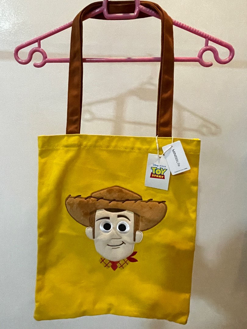 Miniso x Disney Pixar Toy Story tote bag (Woody), Women's Fashion, Bags