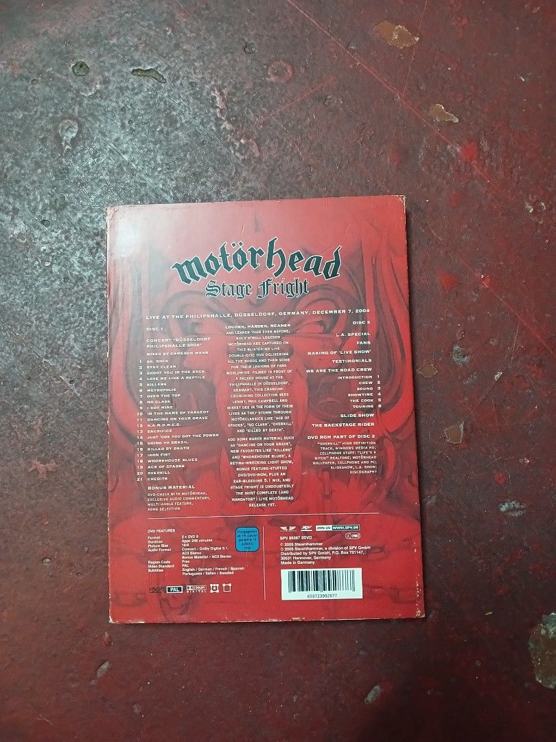 Motorhead - Stage Fright, Hobbies & Toys, Music & Media, CDs & DVDs on ...