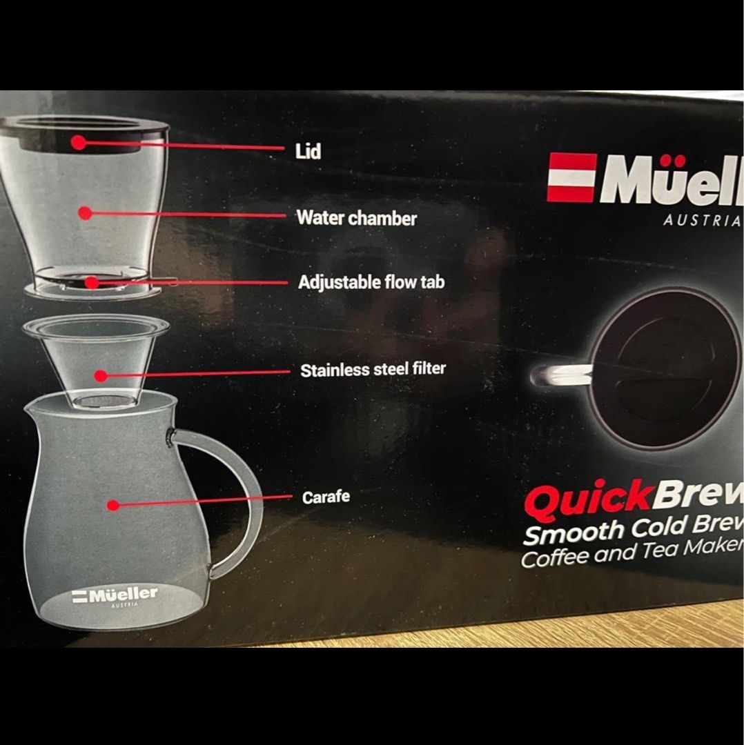 Mueller Quick Brew for Cold Brew, Furniture & Home Living, Kitchenware &  Tableware, Coffee & Tea Tableware on Carousell