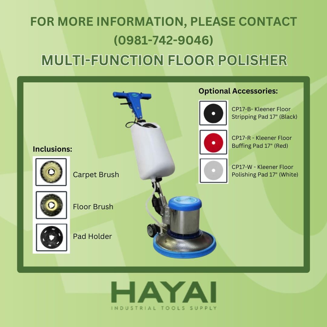 MULTIFUNCTION FLOOR POLISHER, Commercial & Industrial, Construction