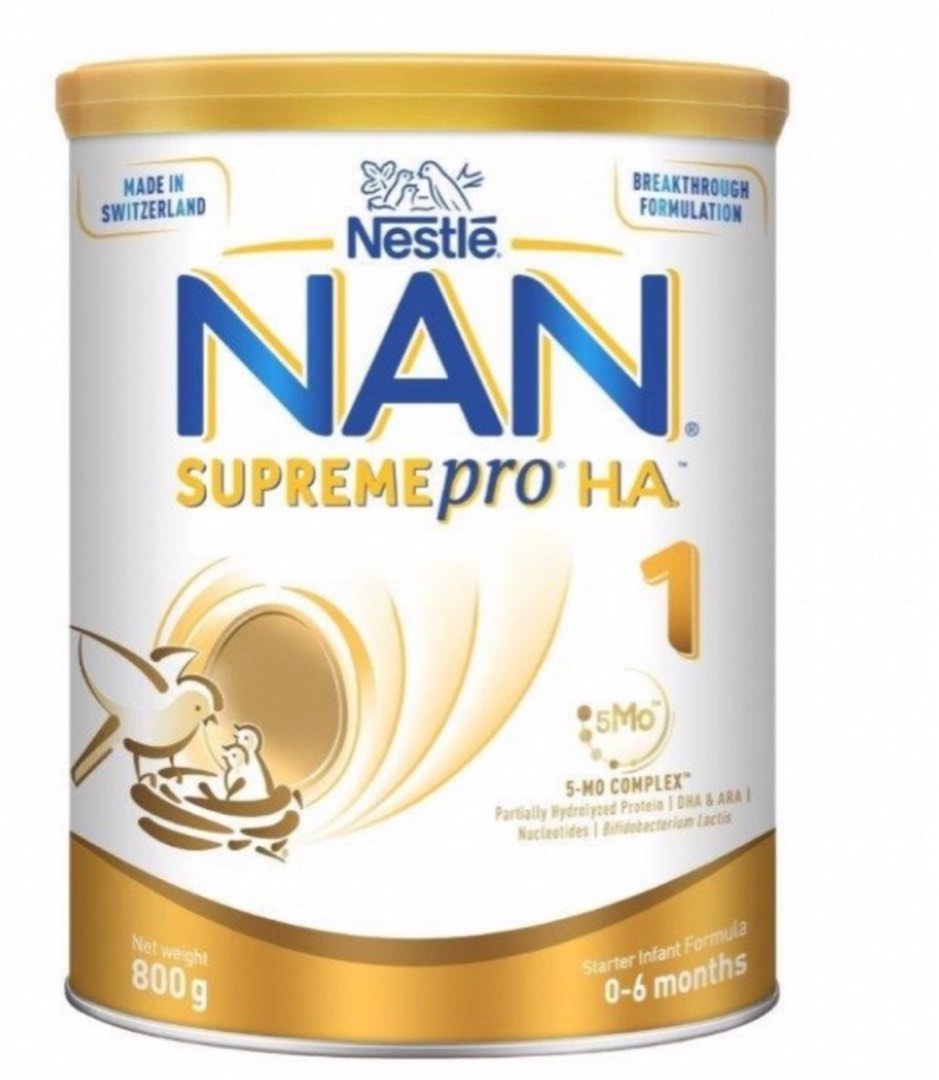 NAN Supreme Pro HA 1 (Exp 08/2024) Made in Switzerland, Babies & Kids ...