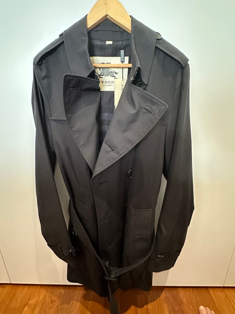 Burberry short trench coat mens shop
