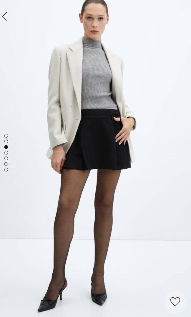 New Collection) Brand New Mango Pleated Mini Skirt, Women's