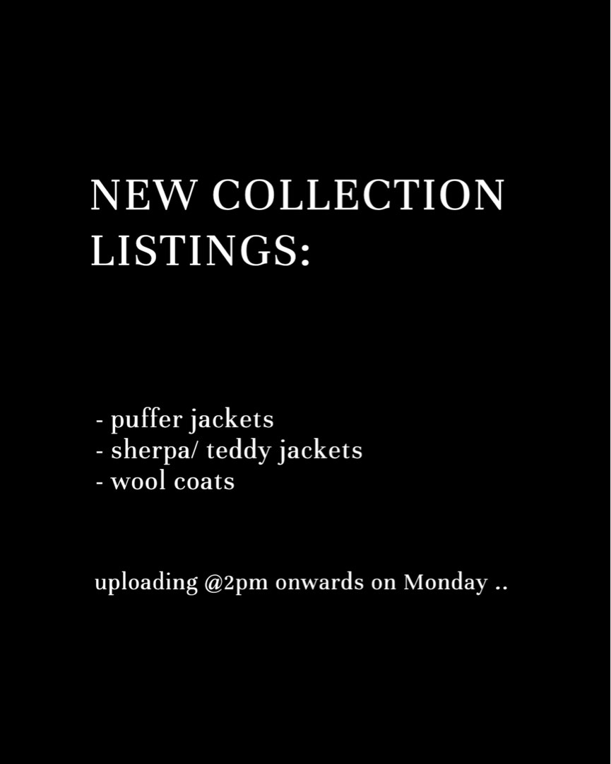 RESCHEDULE (Posting tomorrow instead) New collection! Winter coats, Wool coat, Puffer jacket