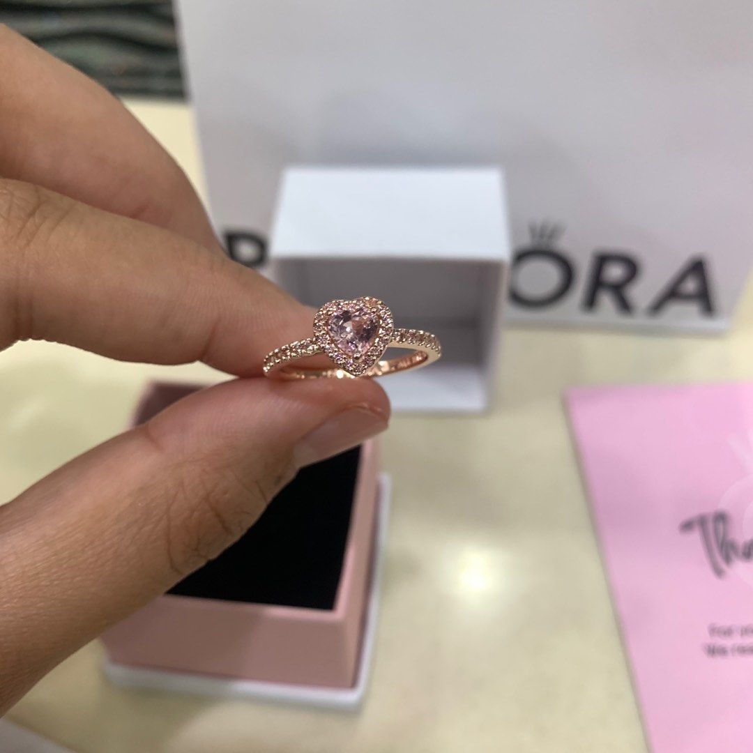 Rose gold love sales knot ring pandora
