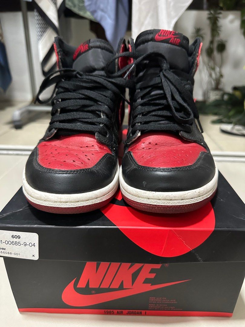 Jordan 1 bred box hotsell