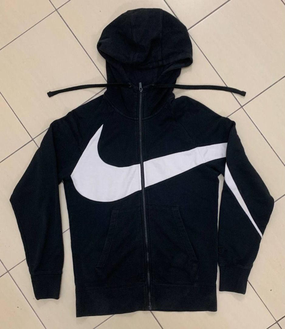 Nike Big Swoosh Hoodie Zipper Men s Fashion Tops Sets Hoodies