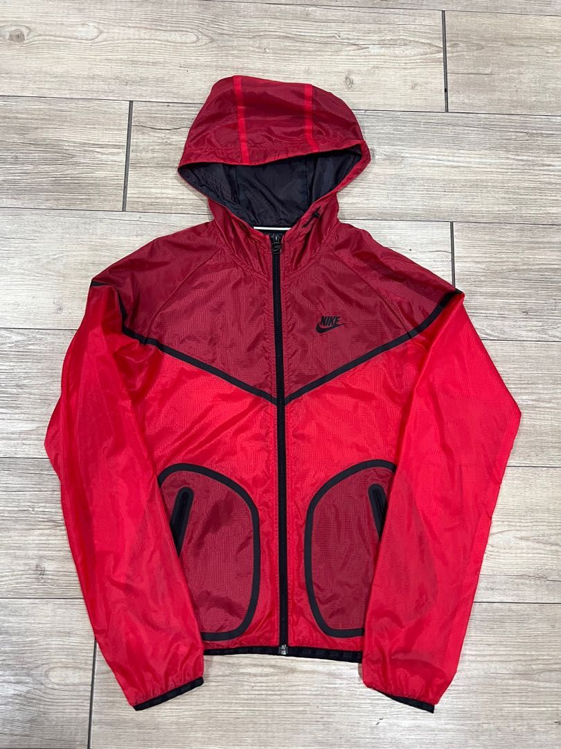 Womens red nike windbreaker hot sale