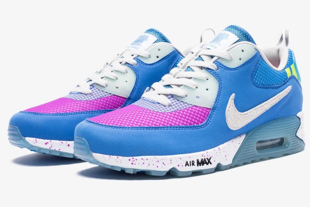 undefeated x 'air max 90 pacific blue
