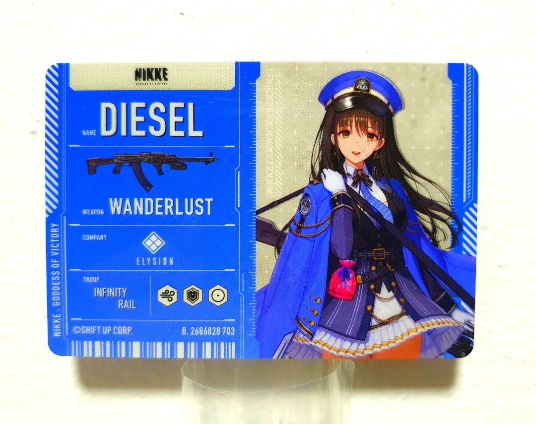 Nikke Diesel Goddess of Victory Metallic Trading Card Collection ...