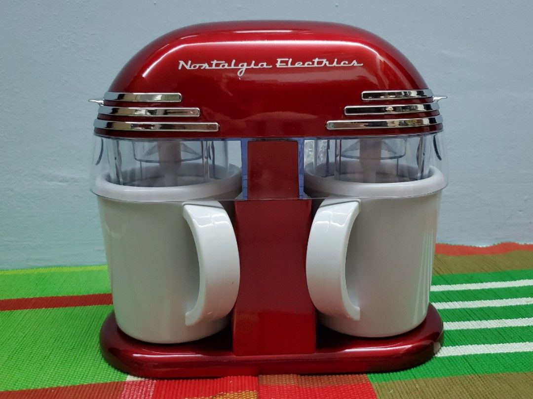 Nostalgia Retro Style Double Flavor Ice Cream Maker