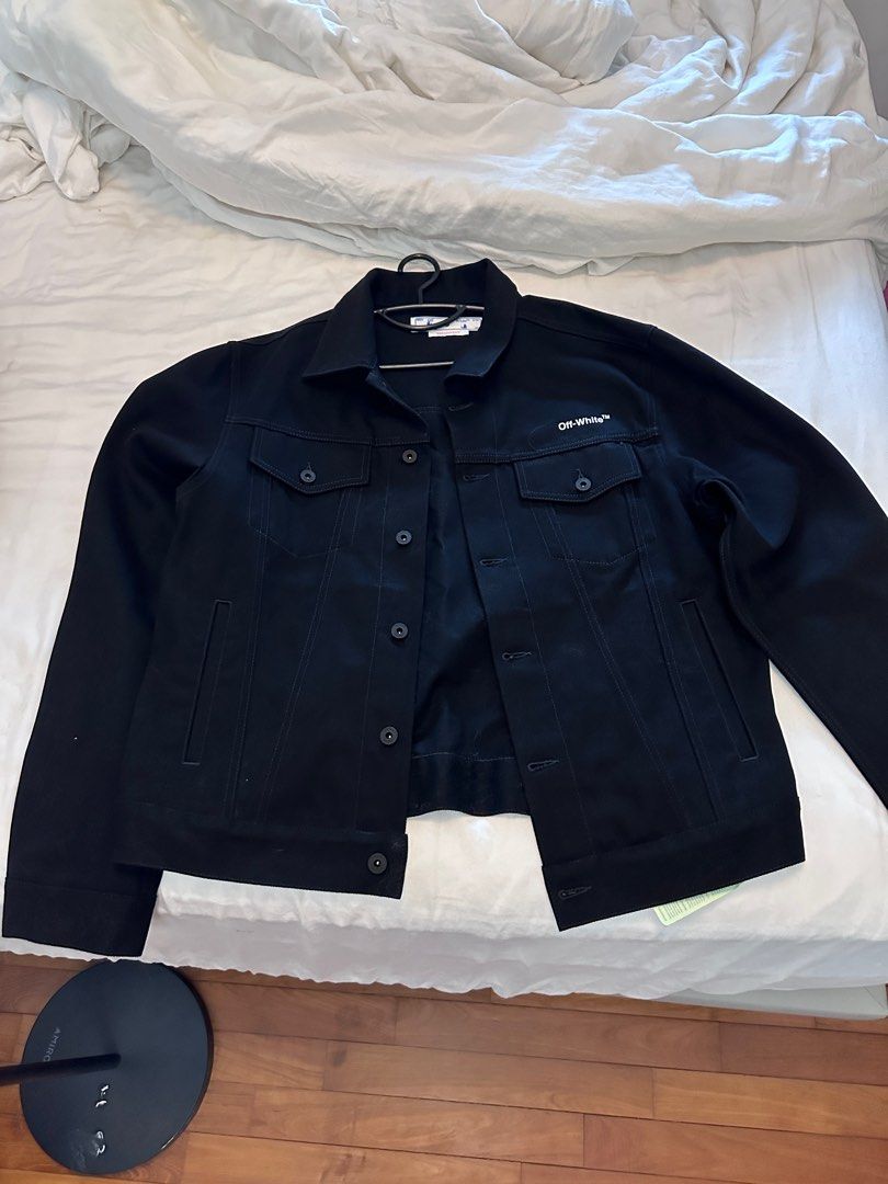 Off white denim jacket sizing discount
