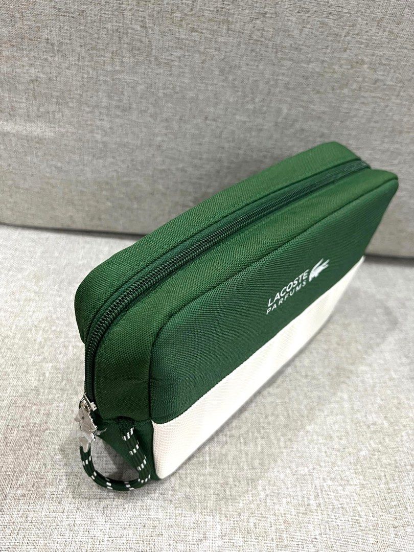 Original Lacoste Parfum Travel Toiletries Makeup Pouch Bag